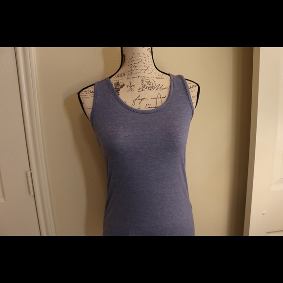 New with tags H&M blue knit jersey scoop tank top - Picture 6 of 8